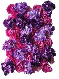 Dekorative Blumen TONGFENG 8 Teile/los Künstliche Seide Rose Pfingstrose 3D Blume Wand Hochzeit Hintergrund Dekoration Läufer LILA