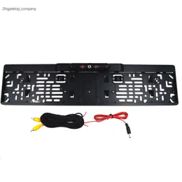 New European Car License Plate Frame Number Plate Holder with 4 IR LED Backup Camera Car Rear View Camera Parking assistant camera