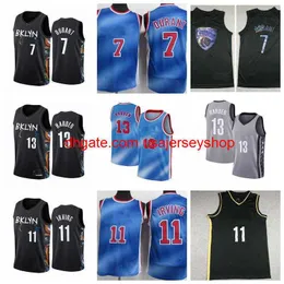 2021 2022 Men'kevin Durant #7 Jersey 11 Kyrie Irving 13 Харден Джерси черный баскетбол Джерси