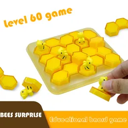 Blocks Bee Puzzle Board Game Montessori التفاعلية التفاعلية المنطقية المنطقية Traning Toys Strategy Strategy Education