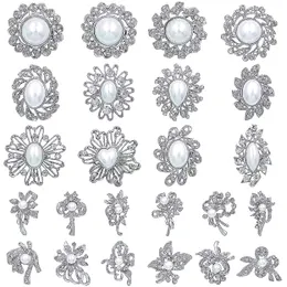 Pinos broches lote kit kit de buqu￪ de casamento shiny shiny shinestone cristal broche pino para mulheres girl moda diy decora arte de noiva dr dhmox