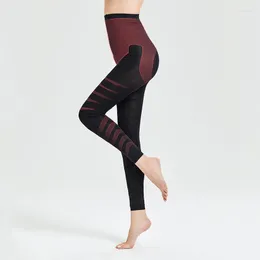 Shapers feminino Cantura alta calça calças Senhoras Pressão Leggings nono abdominal magro