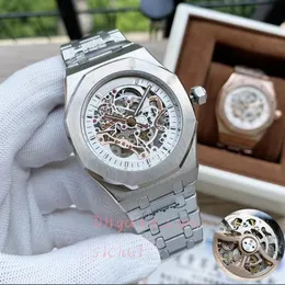 Men's automatic mechanical watch aaa 42mm stainless steel designer hollow-out classic fashion sapphire glass luminous waterproof montre de lux watches