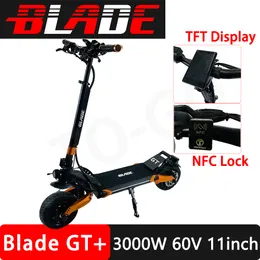 BLADE GT Electric Scooter TEVERUN 11inch VACUUM Tyre Self-repair 1500W*2 3000W 60V 30Ah Dual Motor Foldable