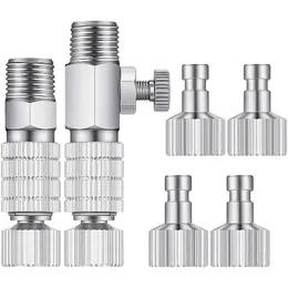 Pneumatisch gereedschap 8pieces Airbrush Adapter Set Quick release koppeling Kopkit voor luchtcompressor en HOSEPNEUATH