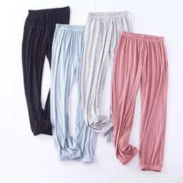 Calça feminina feminina lanterna modal feminina Primavera/verão Autumn Autumn calça casual casual Sleep Wear Home pijama Women