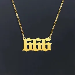 Number Pendant Necklaces for Women Gold Plated Dainty 111 222 333 444 555 666 777 888 999 Pendants Choker Chain