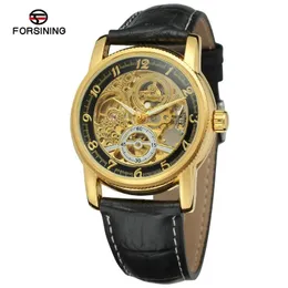 Wristwatches Selling Forsining Men Fashion Casual Hollow Out Fully Automatic Analog Watch