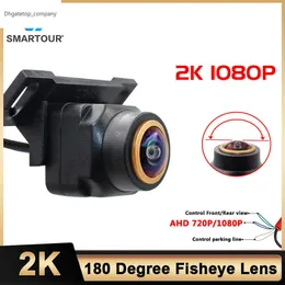 Novo Smartour AHD 1920x1080p CCD CVBS 720p Fisheye Lente Carro frontal/traseira C￢mera Visualiza￧￣o Night Vision Ve￭culo Reverso C￢mera