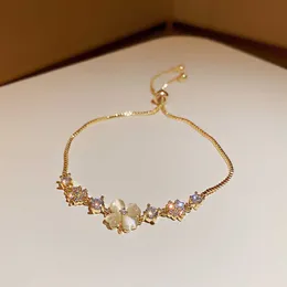 Ontwerper Bracelet Jewlery for Women Deluxe AAA Zirkon Opal Clover Dames Verstelbare armband Fashion Gold Gold Wedding Jewelry Party Gift