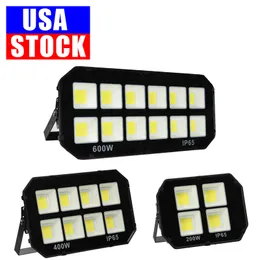 LED-Flutlichter, wasserdicht, 200 W, 600 W, 400 W, Outdoor-Flutlichter, Landschaftslampen, AC 85–265 V, 6500 K, kaltes Weiß, usalight