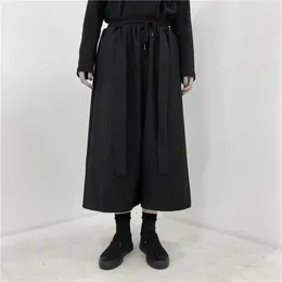 Men's Pants 27-44 2023 Women And Clothing Hair Stylist Fashion Wide Band Elastic Waist Leg Skirt Plus Size Costumes