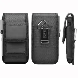 Mobiltelefonpåse Nylon Holster -fodral med bältesklipp som är kompatibel med iPhone 14 Pro Max 12 13 11 8 Plus Samsung S23 Ultra S21 FE -påse