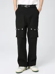Pantaloni da uomo 2023 Uomo Donna Abbigliamento Originale Hip-Hop Quattro Bottoni Rotondi Cerniera Flare Dritto Tuta Plus Size Costumi 27-46