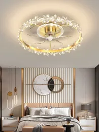 Lights Fans Ventilateur Living Room Bedroom ceiling with led Home Decor Corridor Quiet fan light Fixture 0209