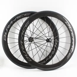 Bike Wheels est 700C Road 3K UD 12K Full Carbon Fibre Bicycle Wheelset carbon tubular clincher tubeless rims 38506088mm Free Ship 230209