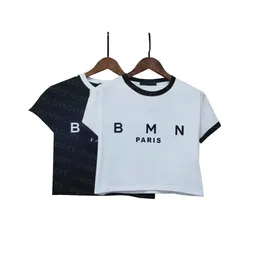 Crew Neck Knits Tee Women Short Sleeve Tees Summer Sexy Crop Top Letter Print Designer Tops