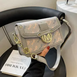 Evening Bag High Texture 2022 Spring and Summer New Armpit Women's Fashion Niche Design Printed Messenger Small Square 0805
