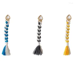 Клавки 3pcs Bohemian Tassel Love Клавиатура для женщин Macrame Плетеное подвесное рюкзак подарки подарки Friendskeychains forb22