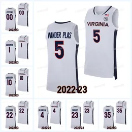 Custom College Virginia Cavaliers Basketball Jersey NCAA 2022-23 Kihei ClarkJayden Gardner Reece Beekman Armaan Franklin Ben Vander Plas Isaac McKneely Leon Bond