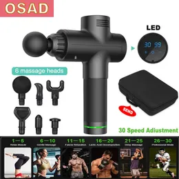 OSADディープマッスルR全身バイブレータープロフェッショナルフィットネスエクササイズ高出力マッサージガンバッテリー0209