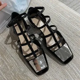 Toe Sandals Square Chunky Women Hollow Metal Heel Out Gladiator Sandal Prom Dress Shoes Woman Sexy Mary Janes Pumps T230208 740