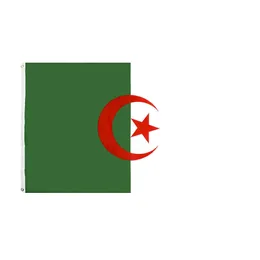 Gartendekoration, Nationalflagge für den Außenbereich, 90 x 150 cm, Algerien-Flagge, Innendekoration für den Innenbereich, 59 x 35,4 Zoll, Flagge Nr. 4