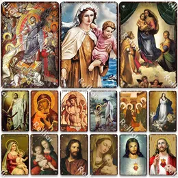 Jesus Tin Sign Retro Poster Christianity Metal Plate Home Decoration Iron Painting Bar Club Wall Stickers Vintage Plaque personalized metal sign Size 30X20CM w02