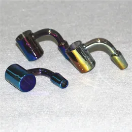 Narghilè Flat Top 25mm XL 5mm fondo spesso quarzo Domeless Banger Nail 10mm 14mm 18mm femmina maschio 45 90 gradi per piattaforme petrolifere tubi dell'acqua