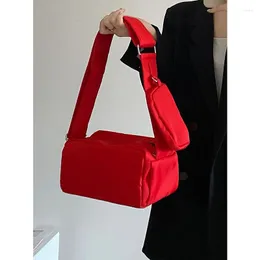 Kvällspåsar 2023 Kvinnor Kudde Toast Bag Nylon Female Shoulder Luxury Crossbody Messenger Designer Brand Style Style