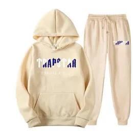 Tracksuit Trapstar Brand Printed Sportswear Men's Hoodies Sets 15 Colors Warm Two Pieces Set Loose Hoodie Sweatshirt Pants Jogging