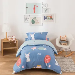 Quilts 3-teiliges Baby-Bettbezug, Bettlaken und Kissenbezug, Bettdecke, 100 % Baumwolle, Bettwäsche-Set, Anzug, weich, bequem, 230209
