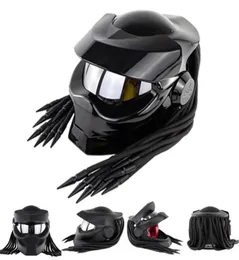 Cool Helmet Dot zatwierdzony mężczyźni Retro Moto Custom Full Face Motorcycle Helmets Black Braid Casco ECE1070994