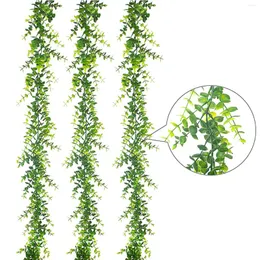 Dekorativa blommor 1packs 5.91ft Artificial Garlands Greenery Bulk Fake Vines faux hängande växter för bröllopsbord bågväggfest