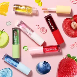 Lip Gloss Cmaadu 6 Color Fruto Tomos de pico de cor Alteração de óleo Óleo Durando o batom hidratante da base de batom amoleta lábios