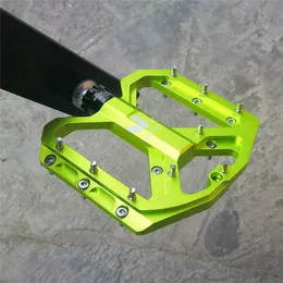 자전거 페달 Enzo Flat Foot Ultralight Mountain Bike Pedals MTB CNC 알루미늄 합금 밀봉 된 3 베어링 안티 슬립 자전거 페달 자전거 부품 0208