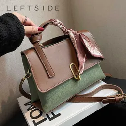 HBP Small Pu Leather Tote Påsar 2023 Fashion Winter Designer Trend Ribbon Crossbody Bag med korta handtag kvinnliga handväskor