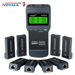 NOYAFA NF-8108M Tester per cavi di rete con 8 strumenti di rete per la misurazione remota della lunghezza per cavi doppi intrecciati STP/UTP