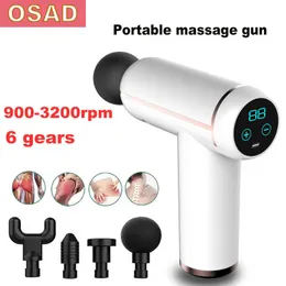 OSAD Mini Body r USB Rilassamento muscolare elettrico Vibrazione Bussare Alleviare l'indolenzimento dell'esercizio Pistole per massaggio Strumento vibratore 0209