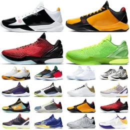 Buty do koszykówki Protro Grinch Mamba 6 Mężczyźni Mambacita Bruce Lee Big Stage Chaos 5 kobed Rings Metallic Gold Mens kobes Trainers Sports Outdoor Sneakers 39-46