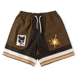 Shorts Jogger Plus Size For Men Women Embroidery Short Uomo Donna Giallo Pantaloni con coulisse Abbigliamento