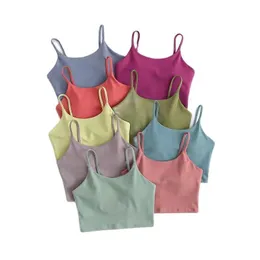 دبابات المرأة Camis Yoga Tank Top Women's Sexy Running Pitness Bra Brabroof Sports Bra Quick Drying Excarption and Super Elast 230209