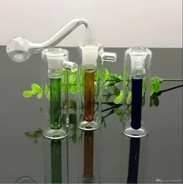Стеклянная курительная труба вода кальяна цветной мини -портативной стеклянной бутылки с водой с канавкой