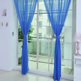 Curtain Ouneed Pure Color Tulle Door Window Modern Translucidus Brand And High Quality More Beautiful W30515