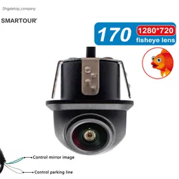 新しいSmartour Car Rear View Camera Night Vision Revering Auto Parking Monitor CCD防水170度HDビデオフィッシュアイレンズ