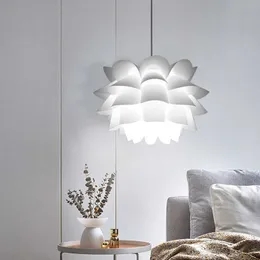 DIY Lotus Flower Home Decor LED Takhänge Lights Office Hotel Bar Hanging Lamp E27 Lighting Fixtures 0209