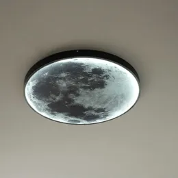 Plafoniere Luna soffitto moderne luci a led Soggiorno arredamento lustro sfondo lampada Lampada da camera per bambini illuminazione interna 0209