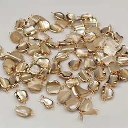 Charms Conchiglia di perle naturali Accessori pendenti doppi Perline a forma di barocco Ered Orecchini fai da te Bracciale D Dhdgn