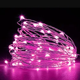 LED文字列20/50/100 LEDホリデーバッテリー照明マイクロスライスワイヤー銅妖精ストリングライトパーティーズホワイト/RGBクレスチ