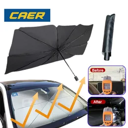 Faltbares Auto Windschutzscheibe Sonnenschatten Regenschirm UV -Schutz Wärme Isolierung Parasol Auto -Frontfenster Abdeckung Innenschutzschutz